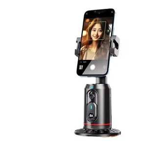 <span class=keywords><strong>Gimbal</strong></span> Inteligente con IA y Seguimiento Facial Automático de 360° °   Palo de Selfie Giratorio <span class=keywords><strong>para</strong></span> Smartphone, Estabilizador de Video Vlog, Soporte <span class=keywords><strong>para</strong></span> Teléfono Q02 Negro - Product Image 1