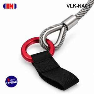 Kit de ligne de vie verticale portable - Antichute avec câble en acier inoxydable et polyester et sangle d'ancrage, conçu selon la norme Z259.2.5 - Product Image 3