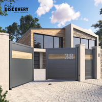 Portail en aluminium sur mesure, design 3D, écologique, anti-pourriture, moderne, pour allée, cour extérieure, sécurité