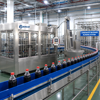 Ligne de production automatique de machines de remplissage et de bouchage pour boissons gazeuses, eau gazeuse et sodas au CO2