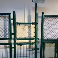 Tennisbaanbeveiligingshekwerk van kettingmat met gegalvaniseerde/PVC-coating, afmetingen aanpasbaar