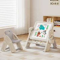 Ensemble de table pour tout-petits VSUCH pour enfants de 2 à 5 ans, table d'activités en plastique Montessori, table et chaises d'intérieur pour tout-petits