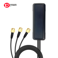 Antenne Combo Directionnelle GPS 1575.42MHz WiFi 4G LTE 28dBi Étanche à Fixation par Vis Extérieure en ABS PC pour Adaptateur MCX BNC