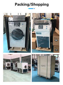 Casa Laboratório Secador de Congelamento a Vácuo para Frutas Legumes Carne Alimentos 4-6KG Capacidade Automatizado CE com Pirani <span class=keywords><strong>Vacuum</strong></span> <span class=keywords><strong>Gauge</strong></span> - Product Image 5