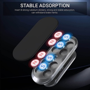 Logotipo OEM Rotación de 360 grados 8 piezas Imanes fuertes Tablero de instrumentos del coche Soporte para teléfono móvil para iPhone - Product Image 4