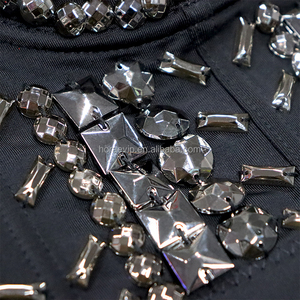 BL07 Classic Steampunk Rivet <span class=keywords><strong>Corset</strong></span> Push up Bra Bustiers Stage Performance Glitter Lencería - Product Image 4