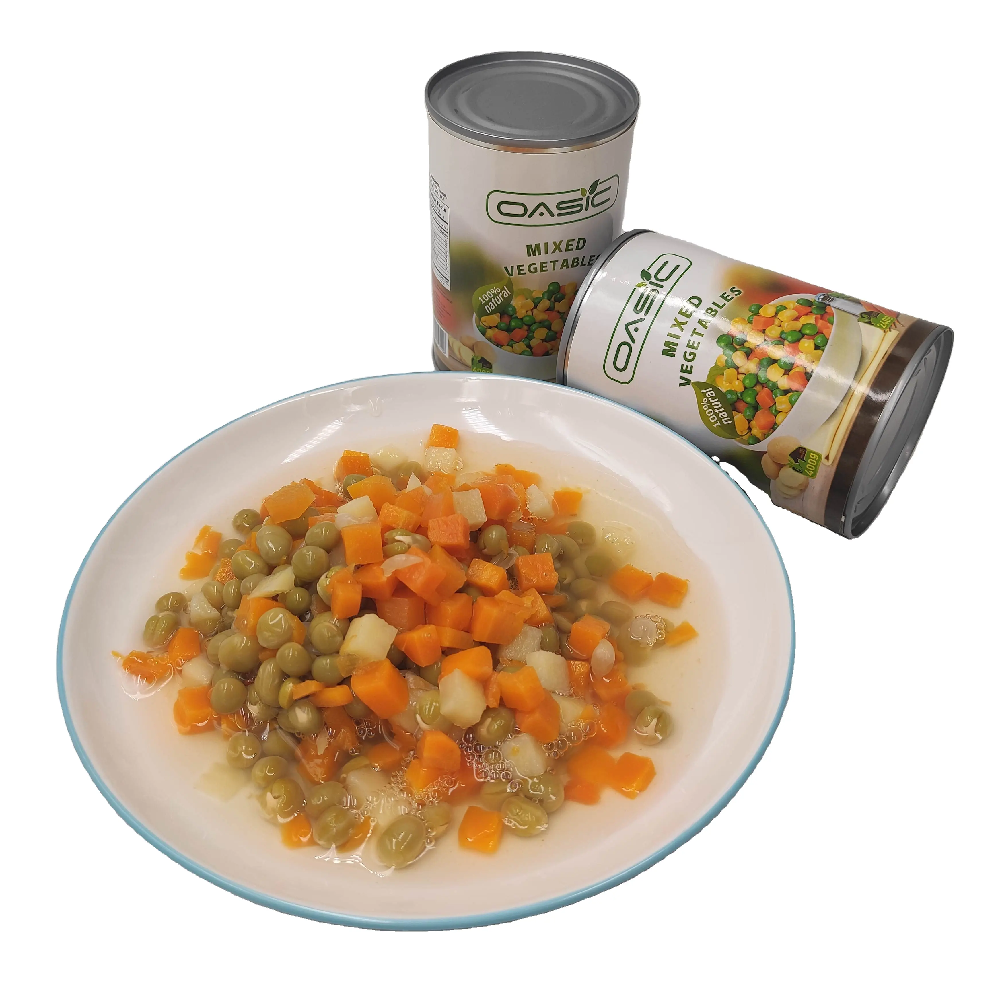 Консервированные овощи и сладкая кукуруза/Горох/бобы/морковь с питанием