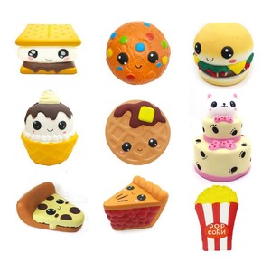 Squeeze Toys Wholesale Spot Squishy Emoticon <b>Cone</b> PU Sandwich Cookies <b>Waffle</b> Pizza Pie Cake Simulation Slow Rebound - Product Image 2
