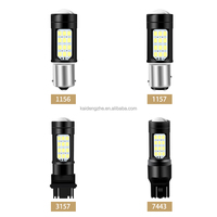 Ampoule LED 12-24V 42SMD Ambre 2835 Canbus pour clignotant et feu stop de voiture, Plug+Play, ajustement universel