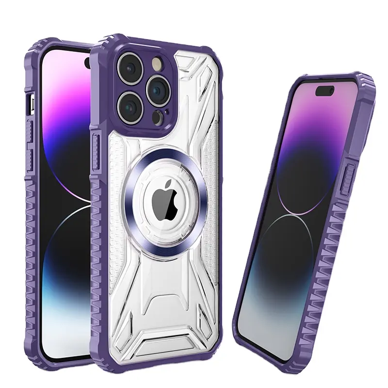 Für iPhone14 Magnet klar Handy hülle Magnetische Handy hüllen Abdeckung Für iPhone xr 11 12 13 14 Pro Max plus