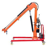 Fabricant Mini grue mobile 1 tonne 2 tonnes Grue d'atelier pliante hydraulique à vendre