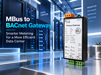 Convertisseur Milesgo BAC1002-MBus MBus vers BACnet IP pour les applications d'automatisation des bâtiments et de gestion de l'énergie multi-protocoles