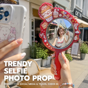Miroir Convexe Portable Grand Angle Kawaii à Motifs de Dessins Animés et Anime Personnalisés pour Accessoires Photo – Vente en Gros - Product Image 2