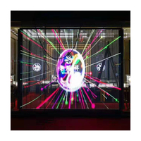 Film d'écran Film LED transparent pour verre installé Publicité Film de verre transparent souple Écran LED