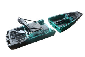 9.5FT profesyonel tek oturmak üst 2 parça bölüm VK modüler balıkçılık pedalı sürücü tekne şişme Lldpe plastik Vicking Touring - Product Image 6