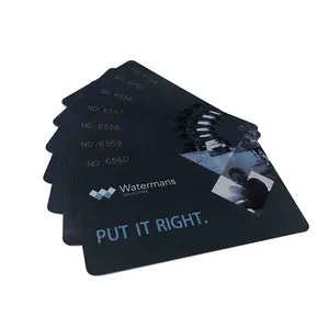 Cartes de fidélité de contrôle d'accès NFC de cartes magnétiques intelligentes sans contact RFID PVC noir personnalisé