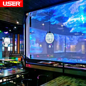 Écran de <span class=keywords><strong>film</strong></span> en cristal led d'intérieur flexible et perméable à la publicité personnalisable auto-adhésif en verre à haute perméabilité - Product Image 6