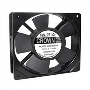 Ventilador Axial Eléctrico de Plástico con Rodamiento de Bolas T2 Crown 12038 DC para Centrífuga OEM/ODM 48V/24V - Product Image 1