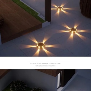 Luz Solar para Jardín IP65, Luz LED de Suelo con Doble Temperatura de Color, Sensor de Luz para Exteriores, Patio, Jardín, Balcón, Escaleras, Material ABS - Product Image 1