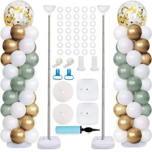 Soporte de globo personalizado para boda con decoración de globo Base 2 uds <span class=keywords><strong>Kit</strong></span> de soporte de globo suministros de fiesta Decoración - Product Image 1