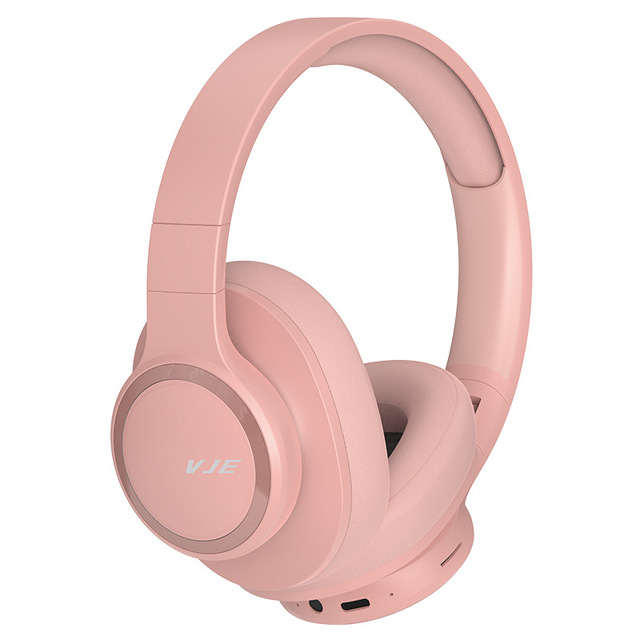 VJE905 Over-Ear ANC Headphones for 5.3 Wired+Wireless Dual Mode Heavy Bass Full-Covering Ear Design PU Cortex