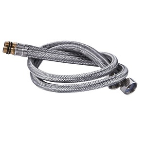 Manguera de Entrada de Acero Inoxidable Yao Peng, 4 Puntos, Corrugada, Engrosada, de un Solo Extremo, Superficie Cromada, para Montaje en Pared, Grifo de Baño - Product Image 4