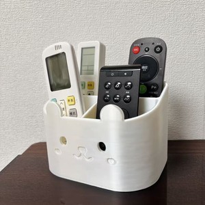 Cute Cat Remote Control Storage Box Desktop Organizer Plastic Single Tier Living Room Use - Product Image 2