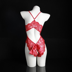 Lemon Story Combinaison sexy en dentelle à entrejambe ouvert, lingerie transparente pour femmes 8842 - Product Image 3