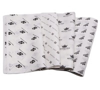 Papier d'emballage pour fleurs en BOPP imperméable à bord doré double face en gros, manches d'emballage pour fleuristes, bouquets, 57x57cm, personnalisable