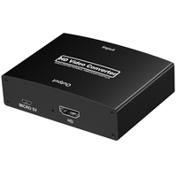Convertidor de Componentes YPbPr a HDTV con Entrada de Audio RCA, Convierte Señal de Diferencia de Color Analógica a Digital HDTV para PS2, Xbox, DVD