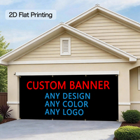 Spanduk Bendera Pintu Garasi Kustom 13x6FT Poliester Berkualitas Tinggi Cetak Digital Untuk Promosi Bisnis, Pengiriman Cepat