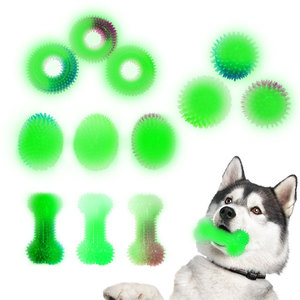 La migliore vendita di fabbrica illumina il giocattolo da masticare per cani stridulo bagliore scuro che rimbalza l'agilità giocattolo da masticare per cani da notte all'aperto - Product Image 4