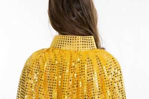Accessoires de costume d'Halloween pour femmes, cosplay, mascarade, cape à paillettes de sorcière, elfe, magicien adulte - Product Image 4