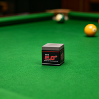 ASN WJQK-02 Craie de billard premium 22 mm, emballage en feuille d'argent, craie carrée pour queue de billard, haute friction, antidérapante