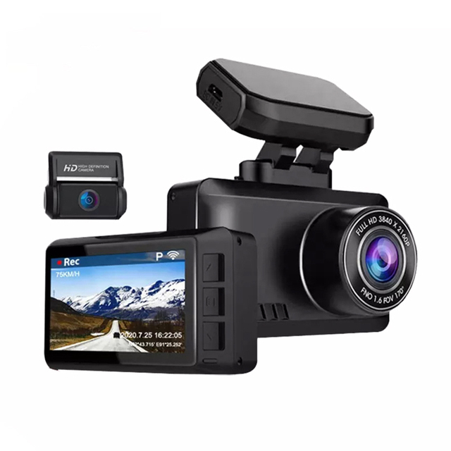 ADINKAM T007S OEM ODM 2.4" Mini Dash Cam 3.0" IPS Screen Sony Sensor Built-in GPS WIFI Dual Lens 4K Front/2K Rear Video Recorder