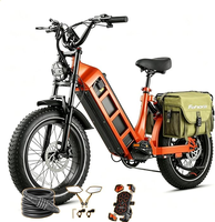Vélo électrique Custom Juliet avec batterie super grande capacité 60Ah, pneus larges, garde-boue, cadre en acier carbone 330 LBS