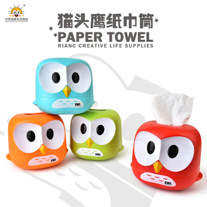 Caja de pañuelos de plástico Cajas de almacenamiento de pañuelos Sublimación Soporte de pañuelos Diseño Papel de escritorio Dibujos animados divertidos CLÁSICO Shantou Plástico - Product Image 3