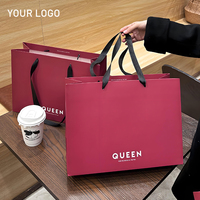 Sacs cadeaux personnalisés au détail Sac personnalisé en noir avec logo Forfait de vêtement de luxe Shopping ou impression du logo de l'entreprise