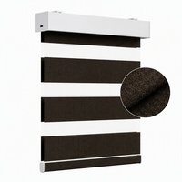 Store Enrouleur Intelligent Zebra Sur Mesure WiFi Tuya Zigbee avec Télécommande via App, Batterie Rechargeable, Installation Sans Câblage
