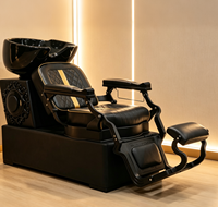 Nouvelle Arrivée - Fauteuil de Lavage de Cheveux Robuste Style Vintage Inclinable pour Salon de Coiffure et Services de Lavage de Cheveux