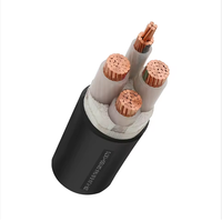 Cable de Alimentación YJV de Bajo Voltaje, Cobre Puro, Aislamiento XLPE, Revestimiento de PVC, 4*35mm, para Uso Industrial y de Construcción, Interior y Exterior