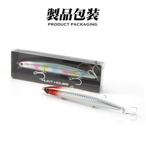 Hunthouse gros leurre de pêche méné 135mm 21g flottant Wobblers appât longue coulée crayon d'eau salée leurres durs - Product Image 6