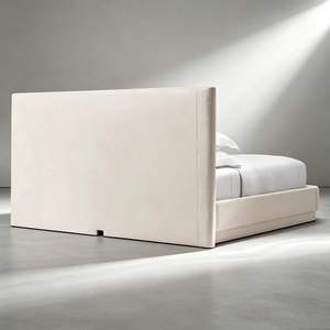 Letti Imbottiti di Lusso Moderni con Angoli Arrotondati e Lati Curvi in Legno per Proprietari di Case Familiari - Product Image 5
