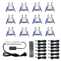 Spot encastré à gradation IP65 étanche 12V 3W mini LED Downlight pour patio avec câble de 5m