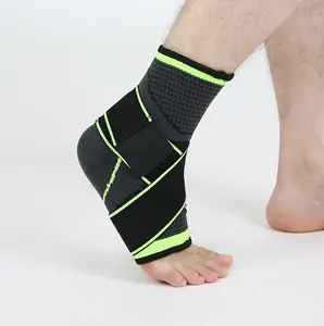 Ollas Unisex Adjustable Elastis Penjepit Pergelangan Kaki Kaki Keseleo Dukungan Perban Pelindung Kawat Gigi Pergelangan Kaki