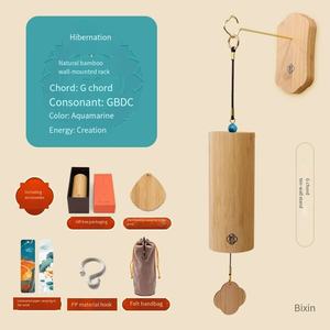 Carillon à vent de méditation haut de gamme, accordé sur la note G, avec support, mélodie apaisante pour la guérison musicale et la relaxation - Product Image 2
