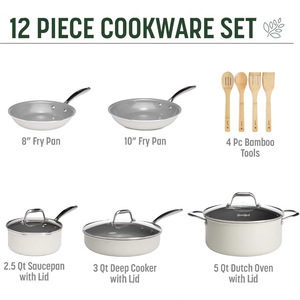 Nuevo Juego de Utensilios de Cocina Antiadherentes de Aleación de Aluminio Wheatstone - Sartén Portátil, Olla para Sopa <span class=keywords><strong>y</strong></span> Cocina de Inducción para Uso Doméstico - Product Image 3