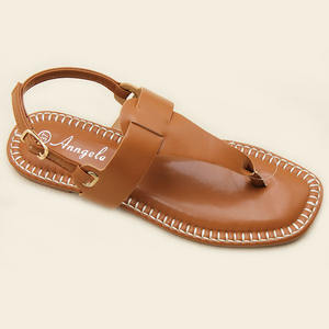 Sandalias femeninas para exteriores superventas personalizadas último verano suela blanda y hebilla cordones planos artesanales - Product Image 2