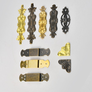 Zinc Alloy <b>Corner</b> <b>Protectors</b> Antique Style Embossed Edging For Wooden Box Wine Box Luggage Accessories - Product Image 1