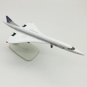 Modèle d'avion en métal moulé sous pression <span class=keywords><strong>Concorde</strong></span> de Singapore Airlines de 20 cm avec trains d'atterrissage - Product Image 4